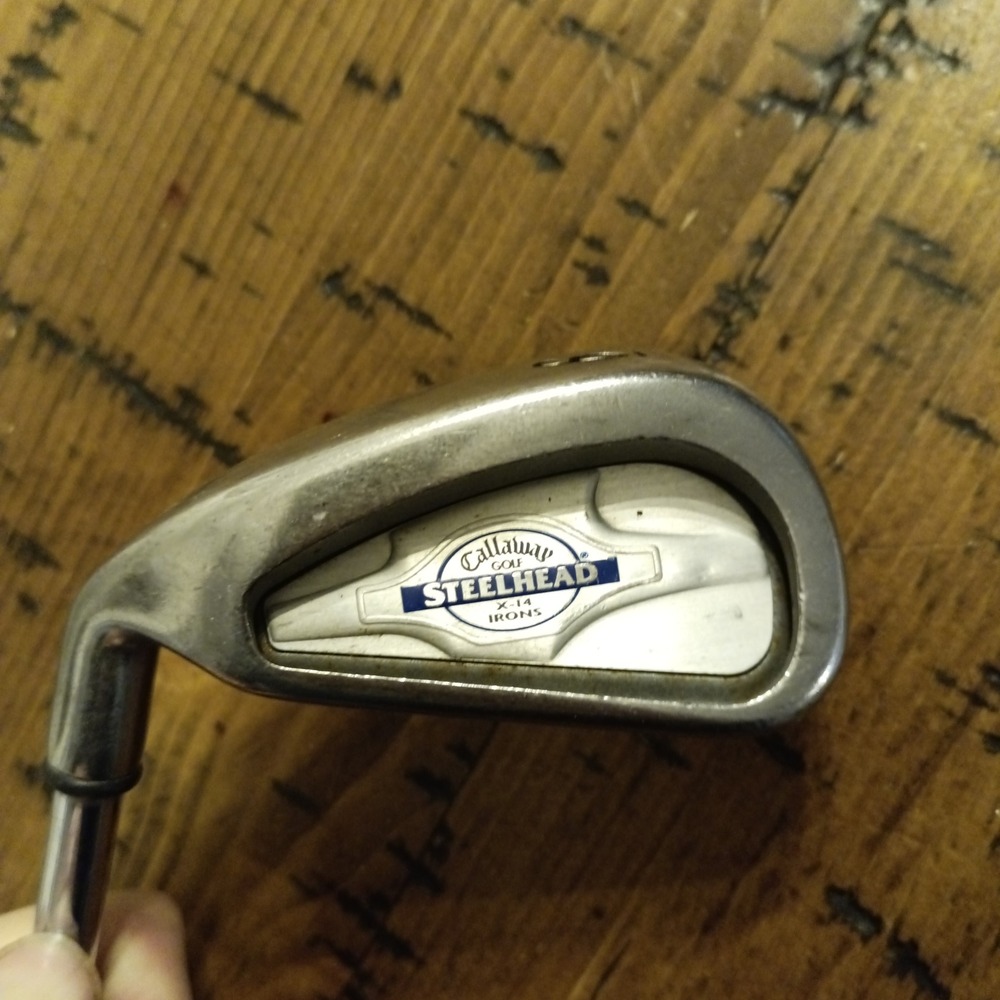 Callaway Steelhead X-14 Left Hand 6 Iron Steel Shaft Golf Pride Grip LH
